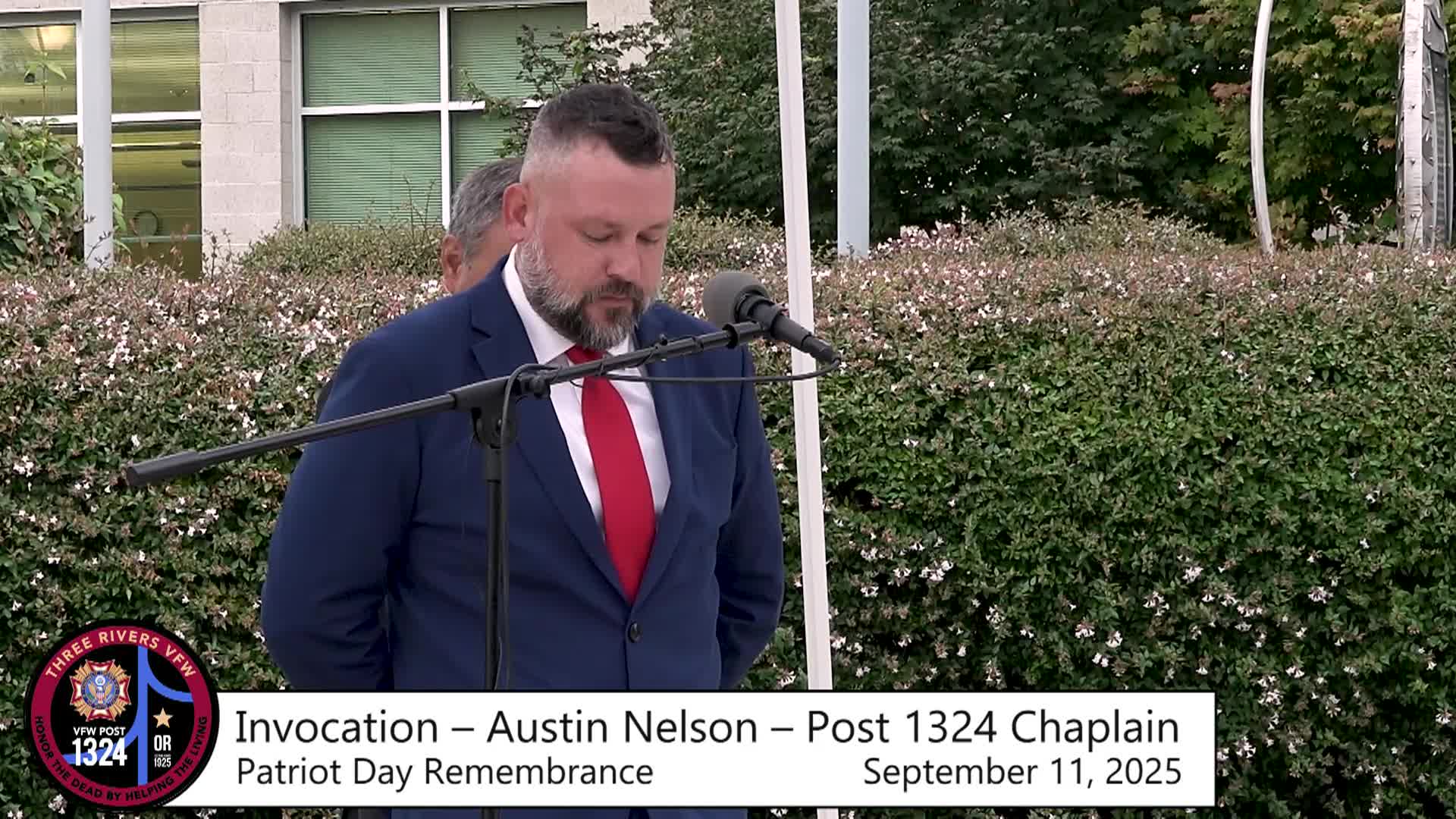 VFW Post #1324 Patriot Day Remembrance,  September 11, 2025