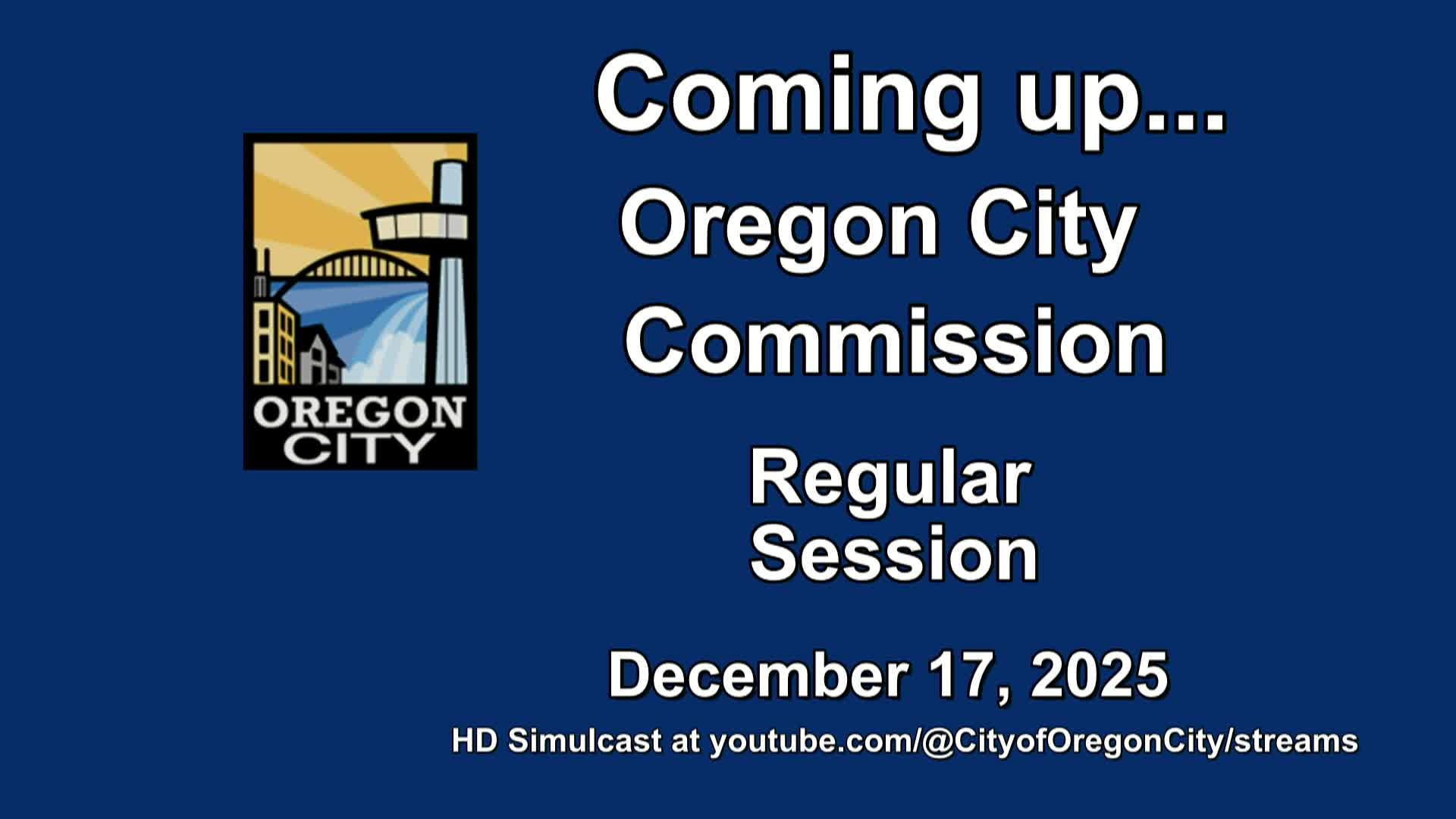 Oregon City Commission Regular Meeting - 12/17