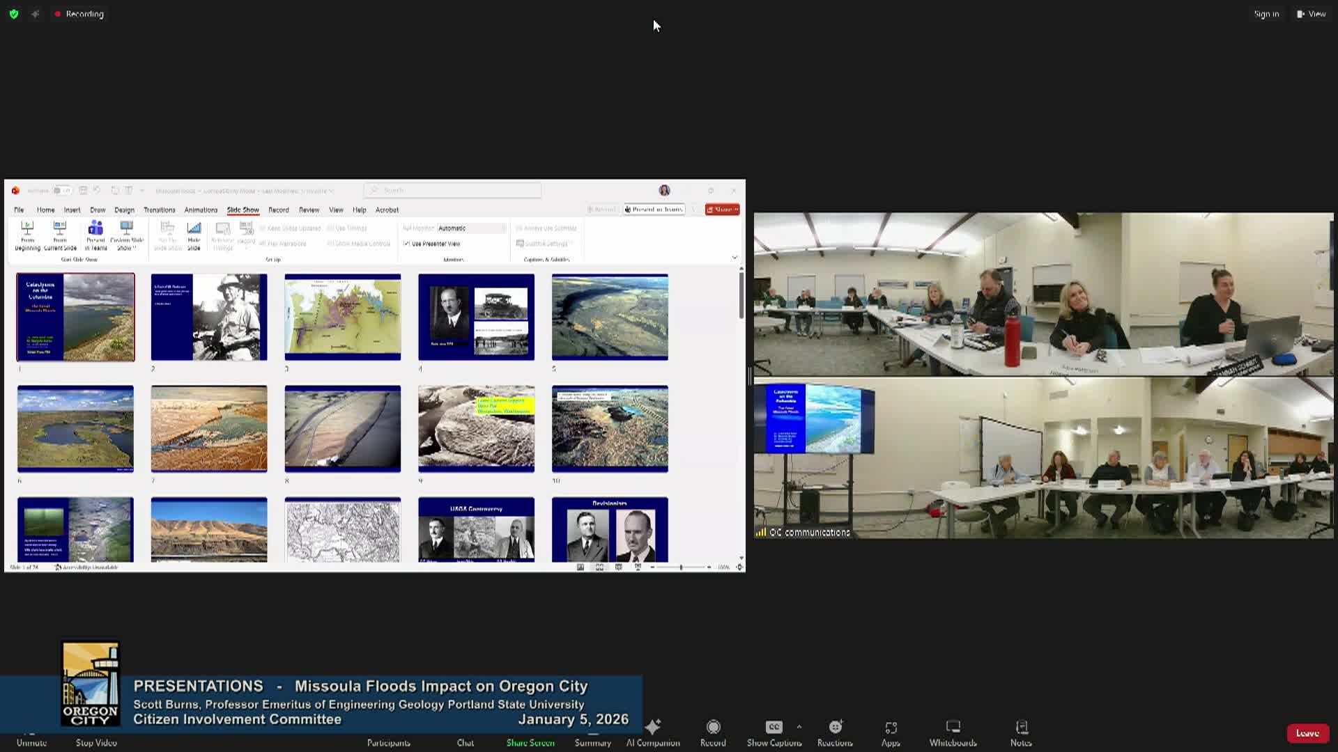 Oregon City Citizen Involvement Committee - 01/05