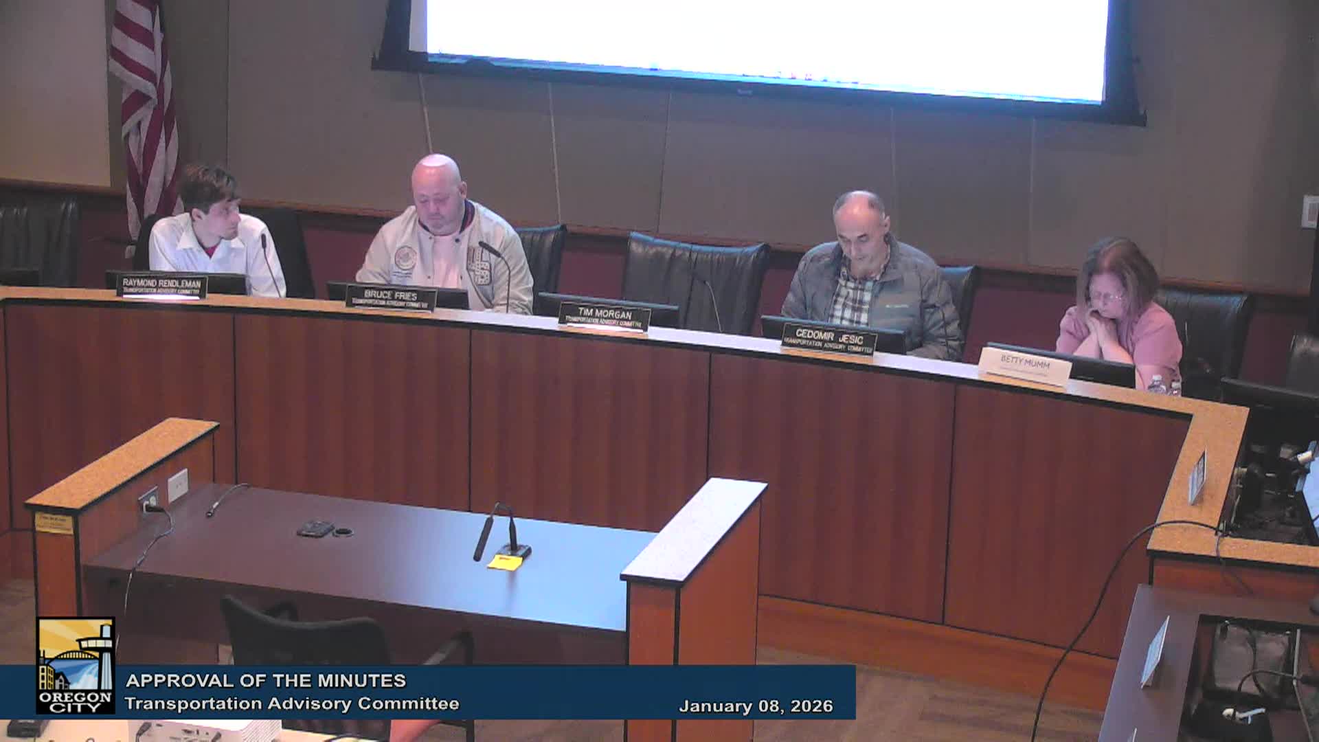 Oregon City Transportation Advisory Committee - 01/08