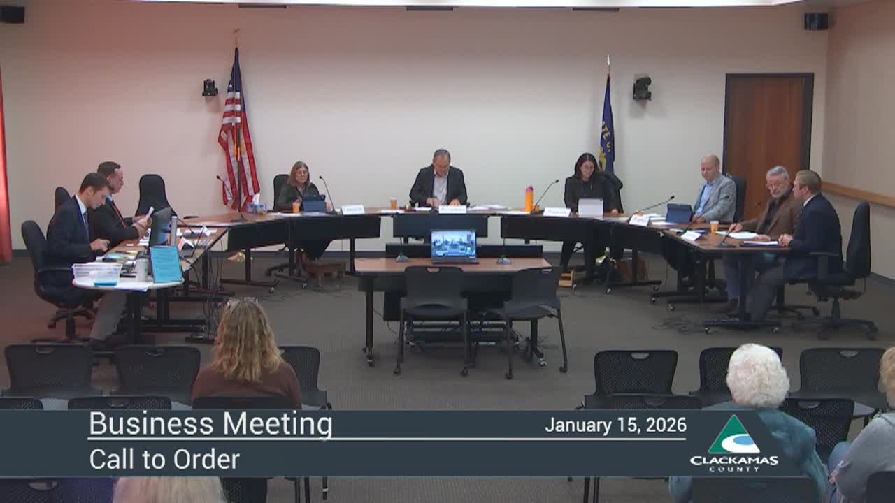 Board of Clackamas County Commissioners - 01/15
