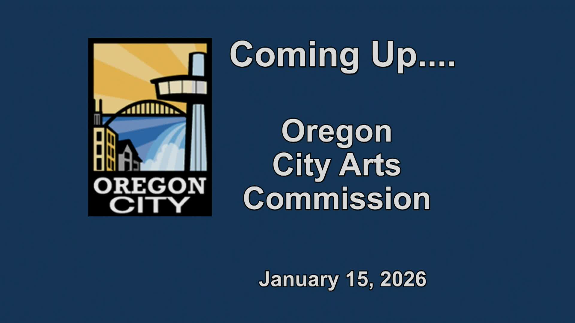 Oregon City Arts Commission - 01/15