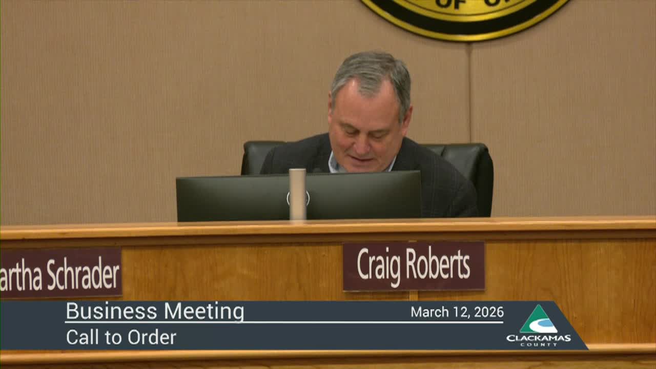 Board of Clackamas County Commissioners - 03/12
