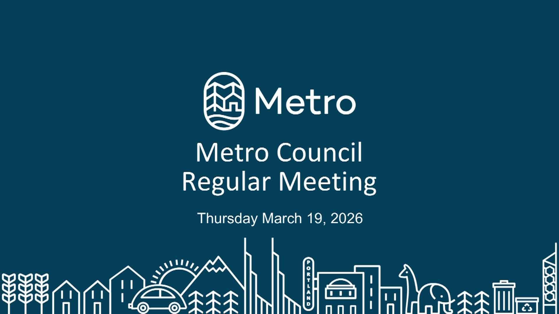 Metro Council Meeting - 03/19