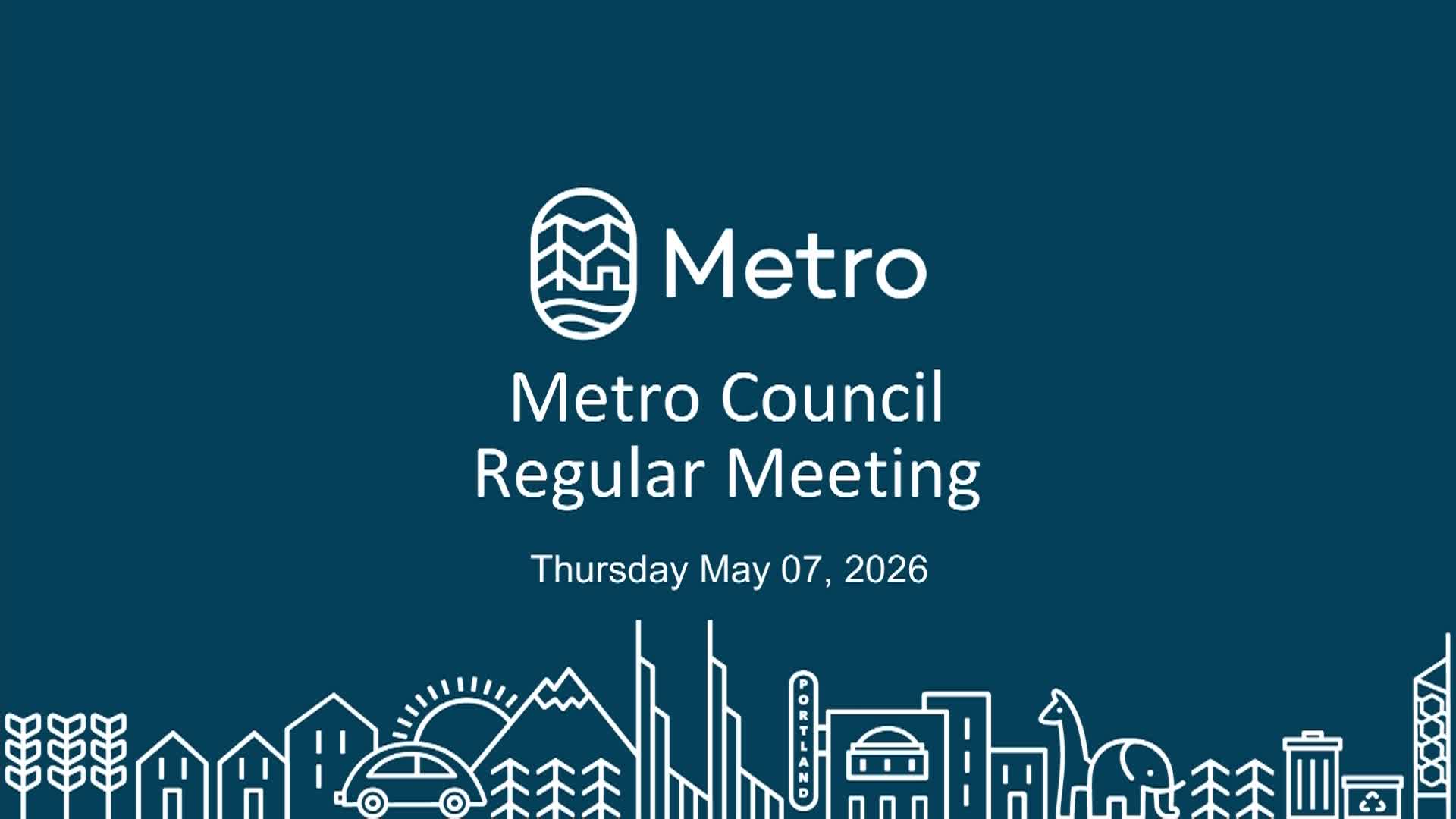 Metro Council Meeting - 05/07