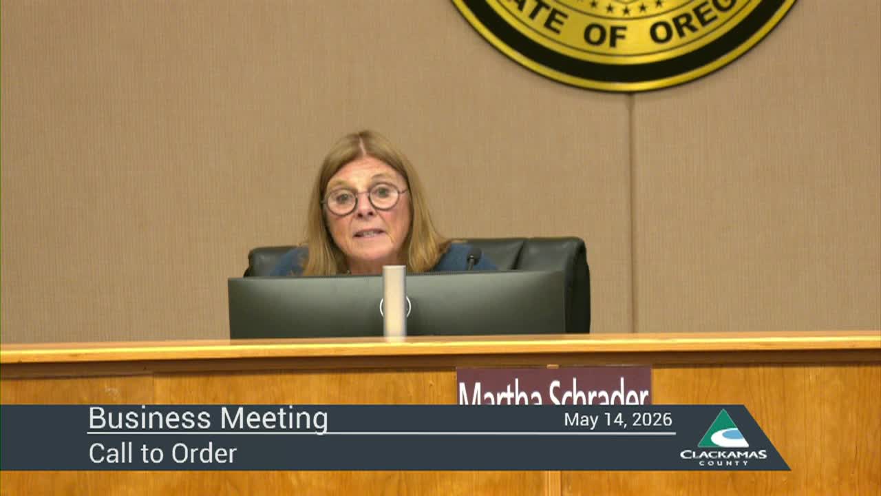 Board of Clackamas County Commissioners - 05/14