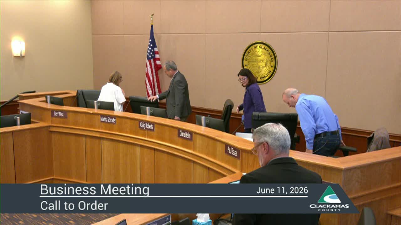Board of Clackamas County Commissioners - 06/11