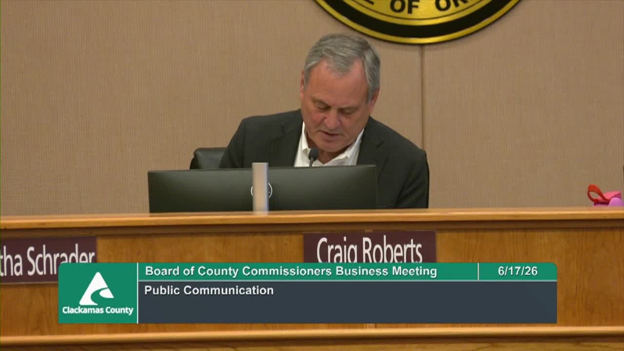 Board of Clackamas County Commissioners - 06/17