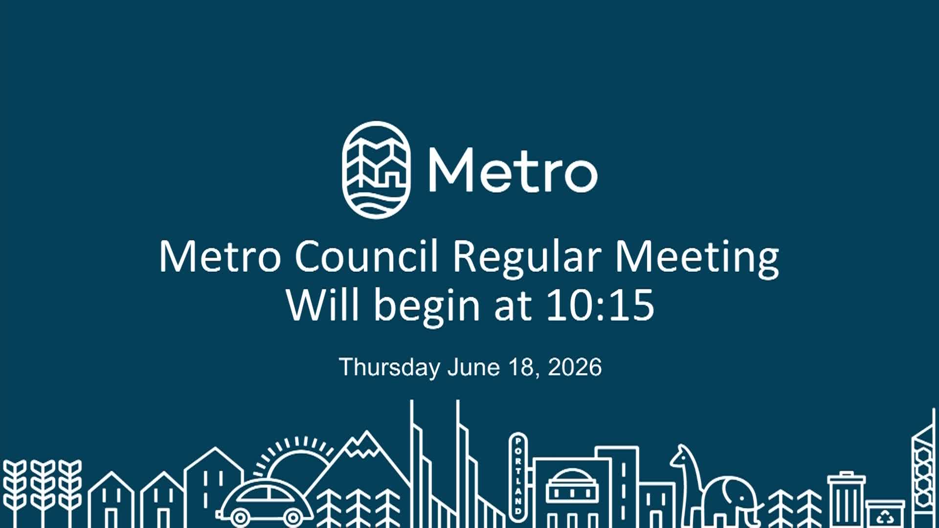 Metro Council Meeting - 06/18