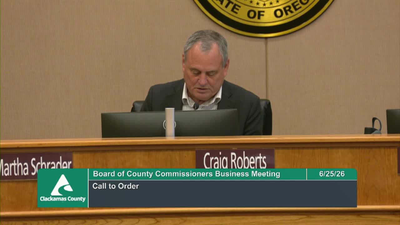 Board of Clackamas County Commissioners - 06/25